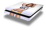 Vinyl Decal Skin Wrap compatible with Sony PlayStation 4 Slim Console Tight End Pin Up Girl (PS4 NOT INCLUDED)