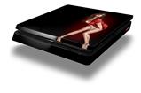 Vinyl Decal Skin Wrap compatible with Sony PlayStation 4 Slim Console Ooh-La-La Pin Up Girl (PS4 NOT INCLUDED)