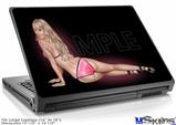 Laptop Skin (Large) - Blonde Bikini Pin Up Girl