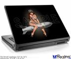 Laptop Skin (Small) - Missle Army Pinup Girl