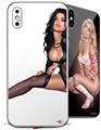 2 Decal style Skin Wraps set for Apple iPhone X and XS Latex