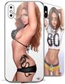 2 Decal style Skin Wraps set for Apple iPhone X and XS New 14b