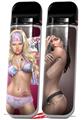 Skin Decal Wrap 2 Pack for Smok Novo v1 Boarder Pin Up Girl VAPE NOT INCLUDED