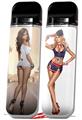Skin Decal Wrap 2 Pack for Smok Novo v1 Hollywood Street Sexy Pinup Girl VAPE NOT INCLUDED