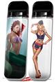 Skin Decal Wrap 2 Pack for Smok Novo v1 Mermaid Sexy Pinup Girl VAPE NOT INCLUDED