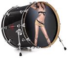 Vinyl Decal Skin Wrap for 22" Bass Kick Drum Head Dancer 1 Pin Up Girl - DRUM HEAD NOT INCLUDED