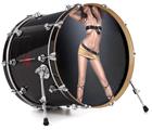 Vinyl Decal Skin Wrap for 20" Bass Kick Drum Head Dancer 1 Pin Up Girl - DRUM HEAD NOT INCLUDED