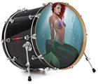 Vinyl Decal Skin Wrap for 20" Bass Kick Drum Head Mermaid Sexy Pinup Girl - DRUM HEAD NOT INCLUDED