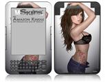 Brit Pin Up Girl - Decal Style Skin fits Amazon Kindle 3 Keyboard (with 6 inch display)