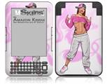 Gangbanger 2 Pin Up Girl - Decal Style Skin fits Amazon Kindle 3 Keyboard (with 6 inch display)