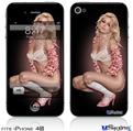 iPhone 4S Decal Style Vinyl Skin - Felicity Pin Up Girl