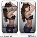 iPhone 4S Decal Style Vinyl Skin - Brit Pin Up Girl