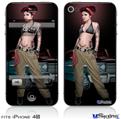 iPhone 4S Decal Style Vinyl Skin - Chola Pin Up Girl