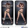 iPhone 4S Decal Style Vinyl Skin - Dancer 1 Pin Up Girl