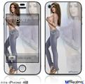 iPhone 4S Decal Style Vinyl Skin - Sonja Pin Up Girl