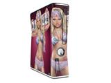 Boarder Pin Up Girl Decal Style Skin for XBOX 360 Slim Vertical