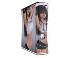 Shades Pin Up Girl Decal Style Skin for XBOX 360 Slim Vertical