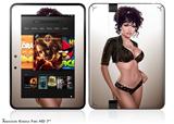 Astouding Pin Up Girl Decal Style Skin fits 2012 Amazon Kindle Fire HD 7 inch