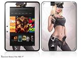 Cop Girl Pin Up Girl Decal Style Skin fits 2012 Amazon Kindle Fire HD 7 inch