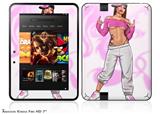 Gangbanger 2 Pin Up Girl Decal Style Skin fits 2012 Amazon Kindle Fire HD 7 inch