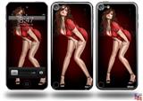 Ooh-La-La Pin Up Girl Decal Style Vinyl Skin - fits Apple iPod Touch 5G (IPOD NOT INCLUDED)