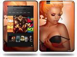 0range Pin Up Girl Decal Style Skin fits Amazon Kindle Fire HD 8.9 inch
